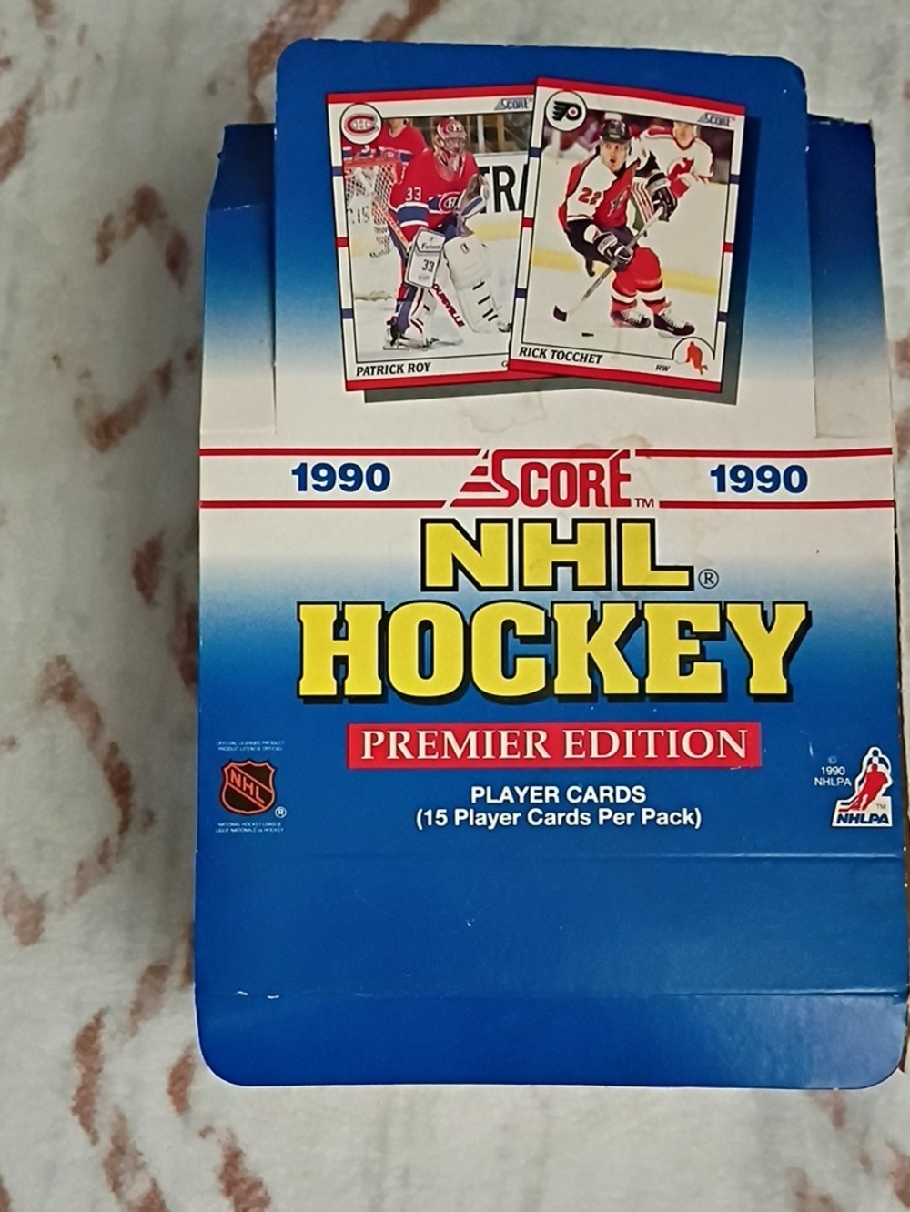 Vintage 1990 Score NHL Hockey Premier Edition Trading Card Box - Bulk Lot 500+